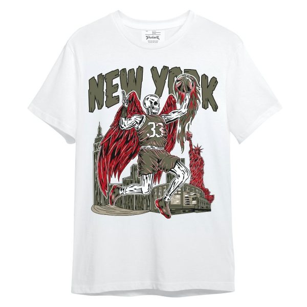 Low OG Medium Olive 1s Shirt - Ewing Era Skeleton Unisex Shirt Matching Jordan Shirt Jezsport.com