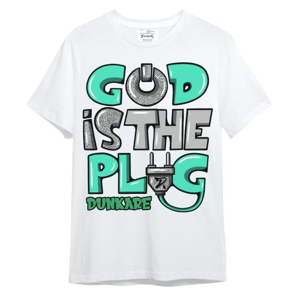 Black Green Glow 3s Shirt - God Is The Power Cord Unisex Shirt Matching Jordan Shirt Jezsport.com