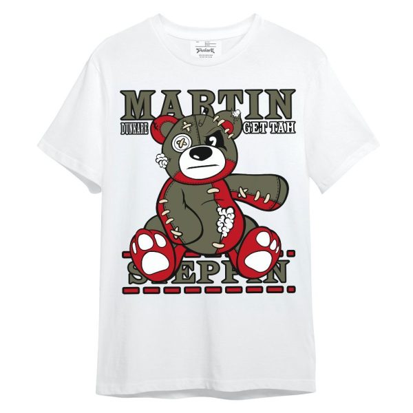 Low OG Medium Olive 1s Shirt - Tah Steppin Bear Unisex Shirt Matching Jordan Shirt Jezsport.com