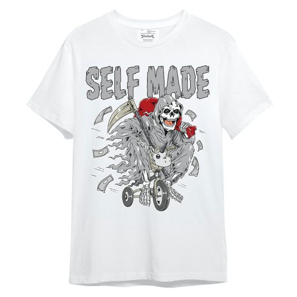 Cement Grey 3s Shirt - Self Make Skeleton Unisex Shirt Matching Jordan Shirt Jezsport.com