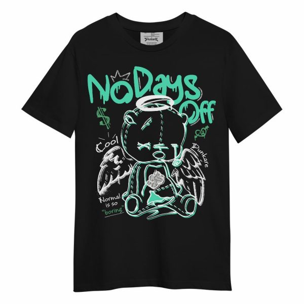 Black Green Glow 3s Shirt, No Days Off Unisex Shirt Matching Jordan Shirt Jezsport.com