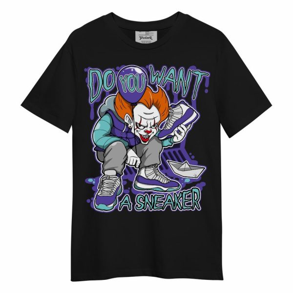 Low Hornets 1s Shirt, Clown Scary Sneakers Halloween Graphic Unisex Shirt Matching Jordan Shirt Jezsport.com