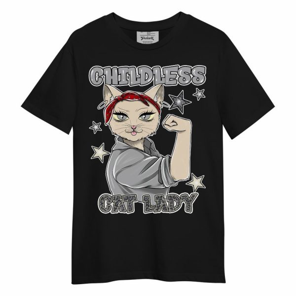 Cement Grey 3s Shirt - Childless Kat Lady Unisex Shirt Matching Jordan Shirt Jezsport.com