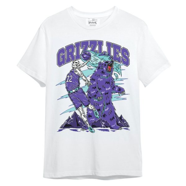 Low Hornets 1s Shirt - Grizzly Bear Skeleton Unisex Shirt Matching Jordan Shirt Jezsport.com