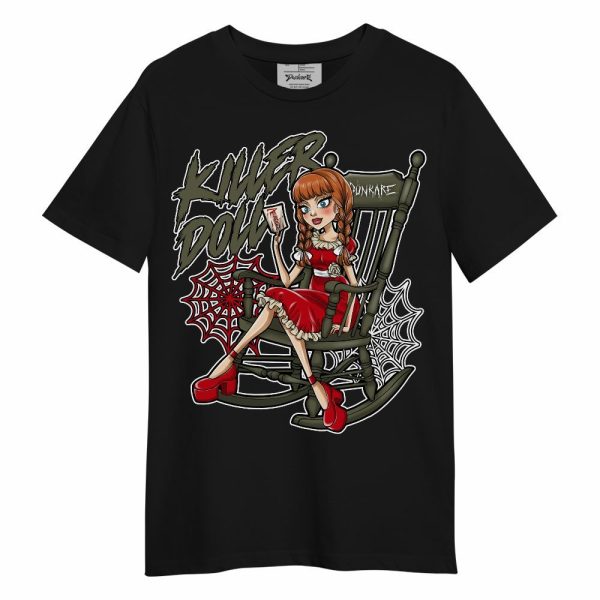 Low OG Medium Olive 1s Shirt - Killer Doll-A Halloween Unisex Shirt Matching Jordan Shirt Jezsport.com