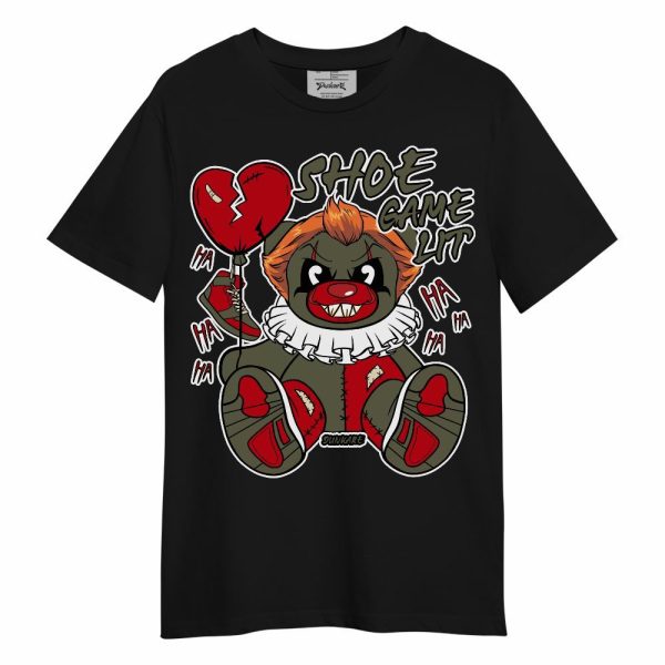 Low OG Medium Olive 1s Shirt - Shoe Game Bear Unisex Shirt Matching Jordan Shirt Jezsport.com