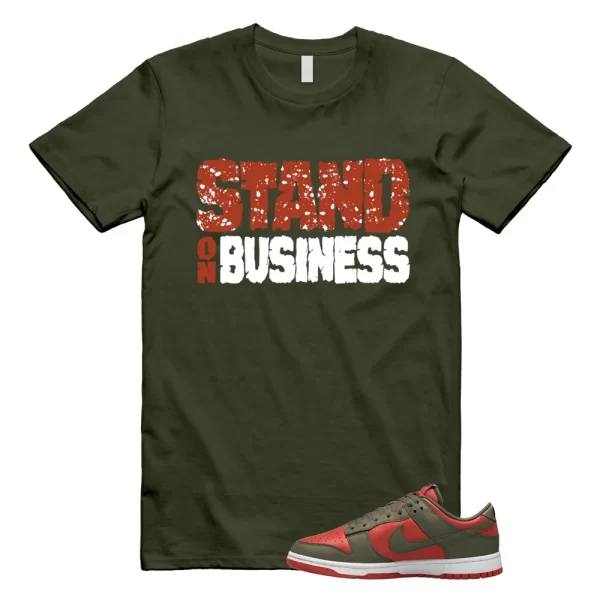 Dunk Mystic Red Cargo Khaki White Low T Shirt Match SOB Jezsport.com