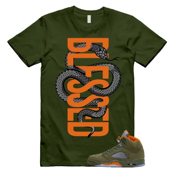 5 Olive Army Solar Orange Black Retro T Shirt Match Snakebls Jezsport.com