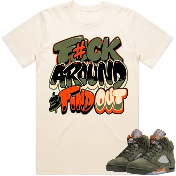 Jordan Retro 5 Olive 5s Shirt To Match - Celadon Jezsport.com