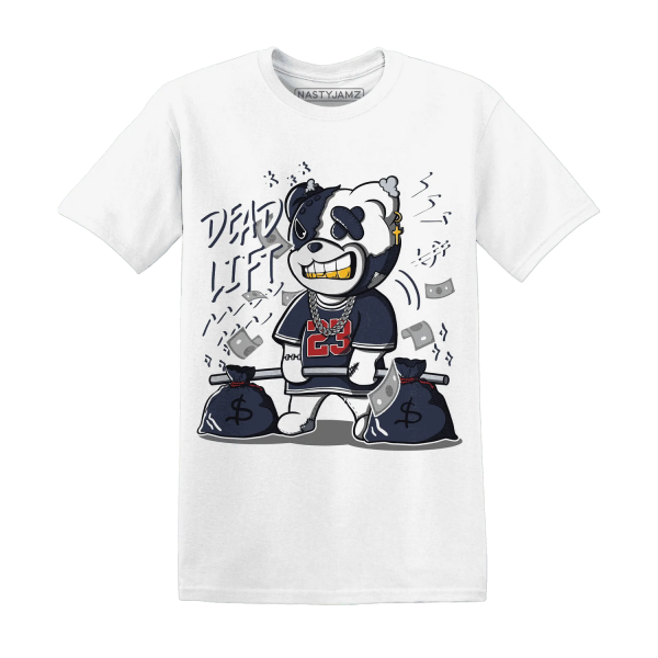 White Navy 6s T Shirt Match BER 23 Deadlift Jezsport.com