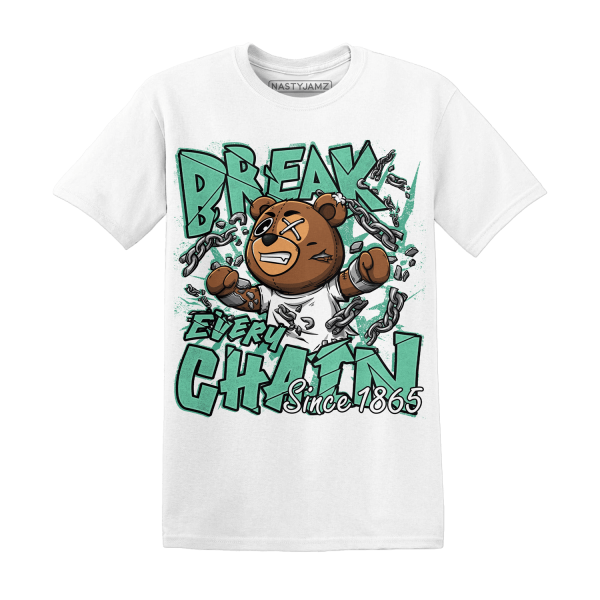 High OG Green Glow 1s T Shirt BER Break Chain Jezsport.com