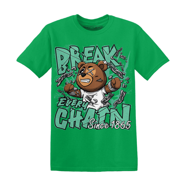 High OG Green Glow 1s T Shirt BER Break Chain Jezsport.com