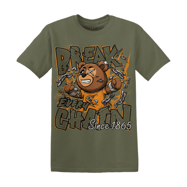 Olive 5s T Shirt BER Break Chain Jezsport.com