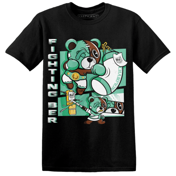 High OG Green Glow 1s T Shirt Match BER Fighting Boxing Jezsport.com