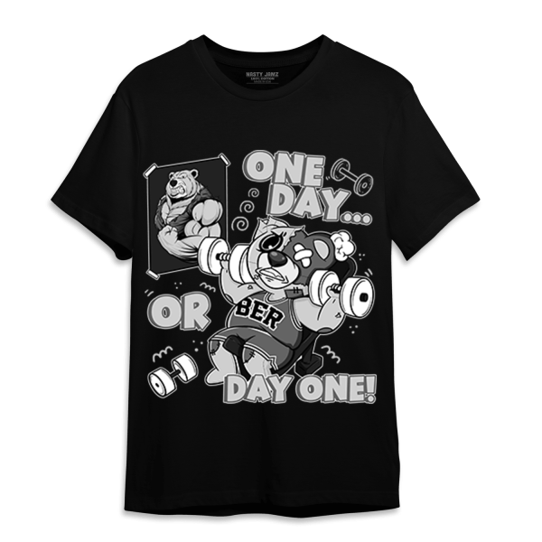 Retro High OG Black White 1s T Shirt Match BER Gymmer Jezsport.com