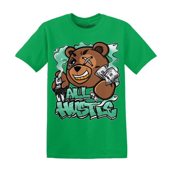 High OG Green Glow 1s T Shirt Match BER Hustle All Day Jezsport.com