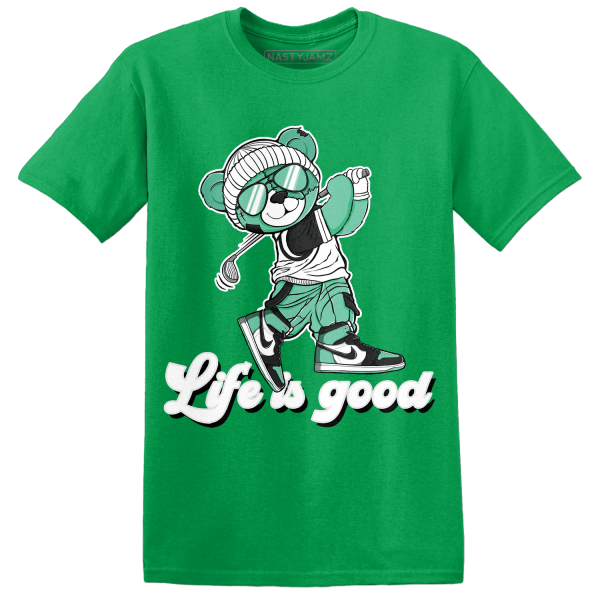 High OG Green Glow 1s T Shirt Match BER Like Golf Jezsport.com