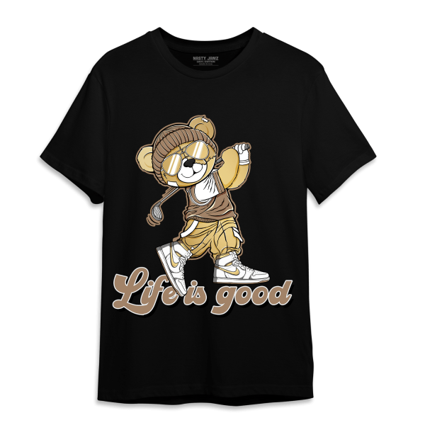 High OG Metallic Gold 1s T Shirt Match BER Like Golf Jezsport.com