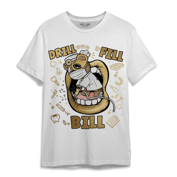 High OG Metallic Gold 1s T Shirt Match BER The Dentist Jezsport.com