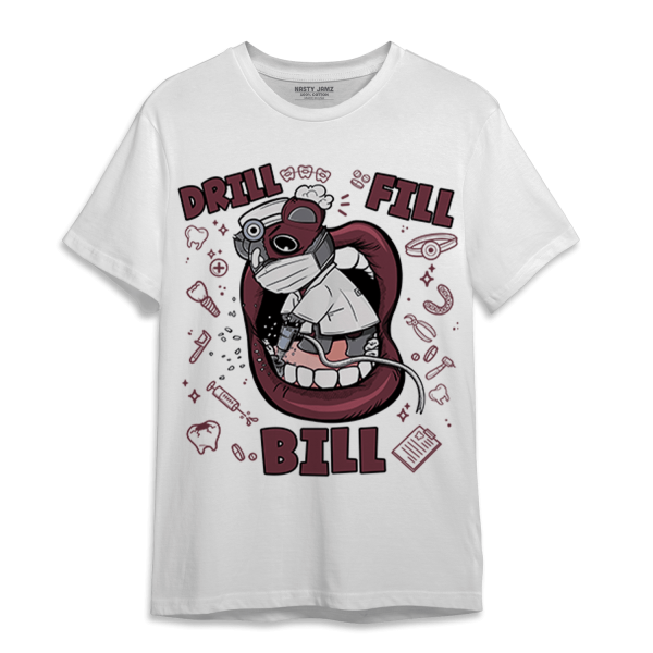 Burgundy 5s T Shirt Match BER The Dentist Jezsport.com