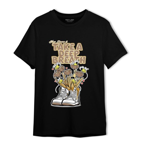 High OG Metallic Gold 1s T Shirt Match Bee Sneaker Jezsport.com