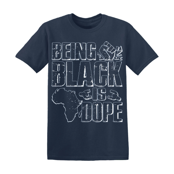 White Navy 6s T Shirt Match Being Black Is Dope Jezsport.com