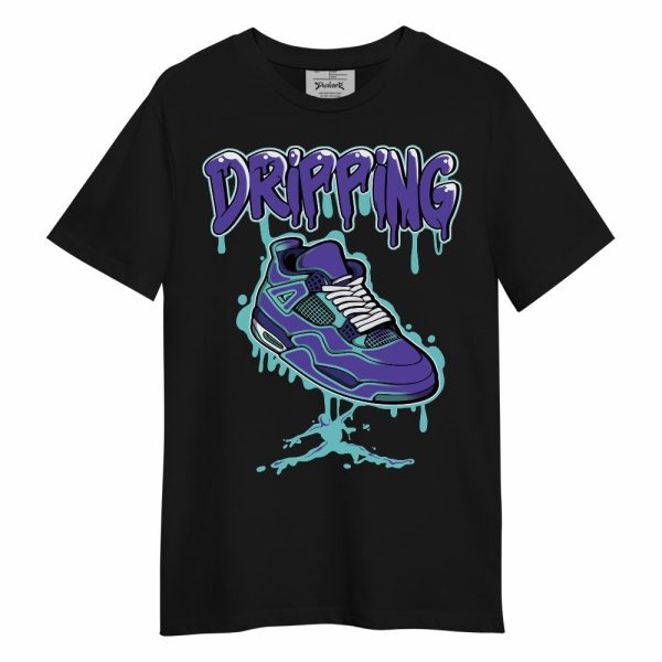 Low Hornets 1s Shirt - Dripping Shoe 4S Graphic Unisex Shirt Matching Jordan Shirt Jezsport.com