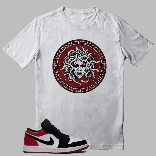 Black Toe Jordan 1 Low Outfit Shirt – Medusa Graphic Jezsport.com