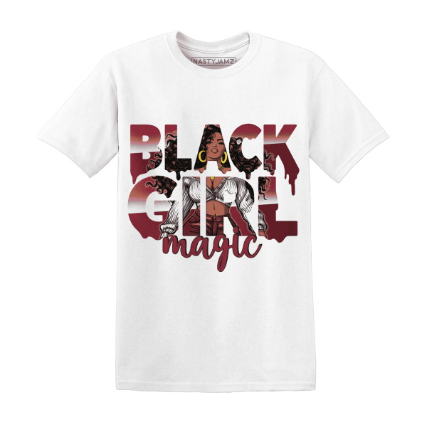 High 87 Metallic Burgundy 1s T Shirt Match Black Girl Magic Jezsport.com