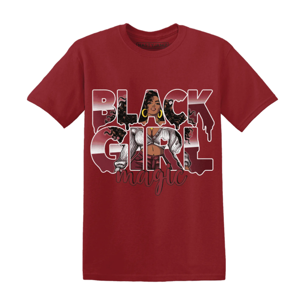 High 87 Metallic Burgundy 1s T Shirt Match Black Girl Magic Jezsport.com