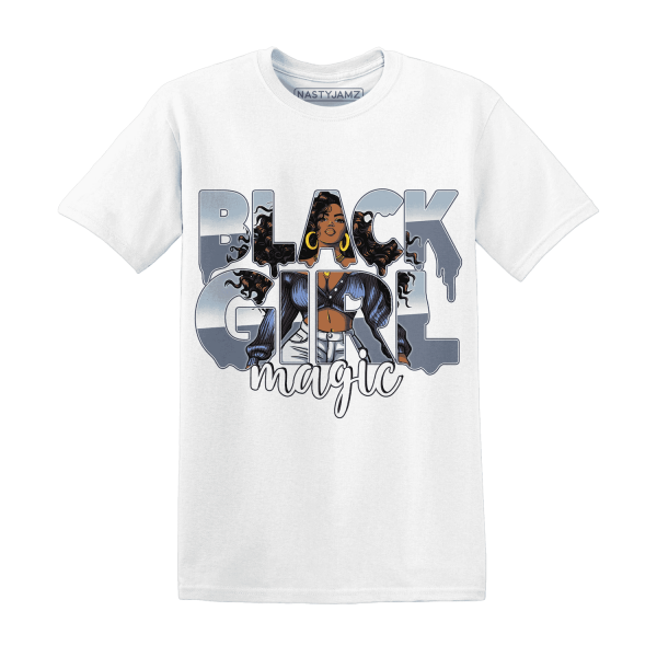 Mid Diffused Blue Grey 1s T Shirt Match Black Girl Magic Jezsport.com