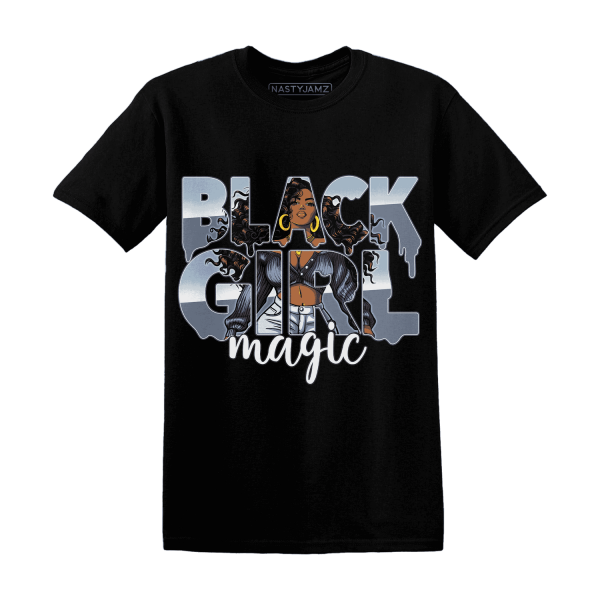 Mid Diffused Blue Grey 1s T Shirt Match Black Girl Magic Jezsport.com