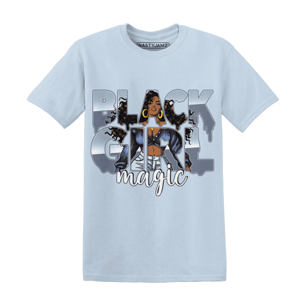 Mid Diffused Blue Grey 1s T Shirt Match Black Girl Magic Jezsport.com