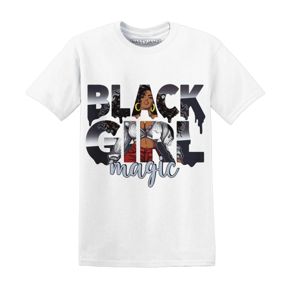 White Navy 6s T Shirt Match Black Girl Magic Jezsport.com