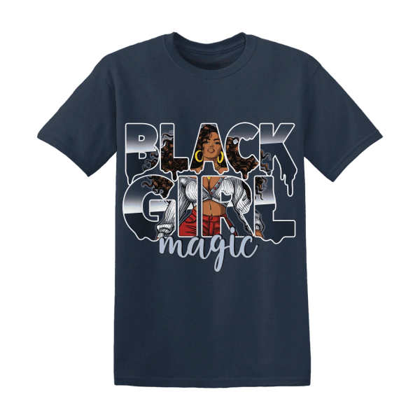 White Navy 6s T Shirt Match Black Girl Magic Jezsport.com