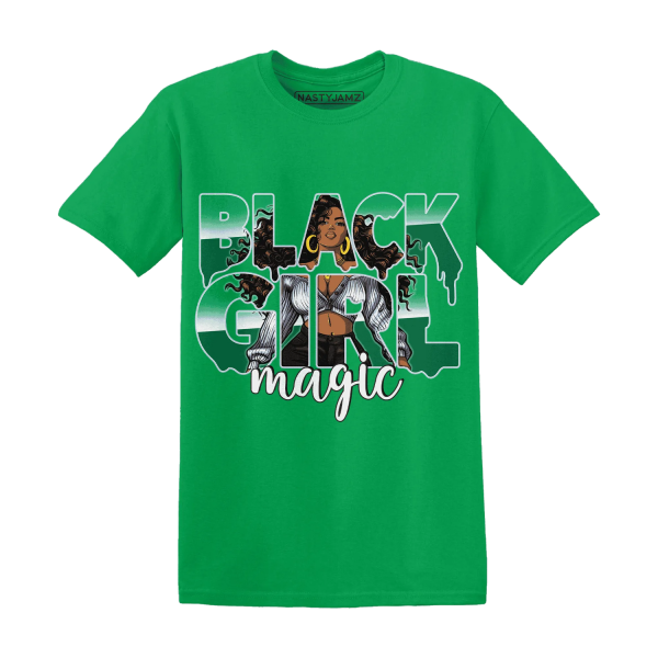 Lucky Green 5s T Shirt Match Black Girl Magic Jezsport.com