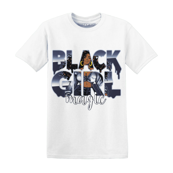 Midnight Navy 5s T Shirt Match Black Girl Magic Jezsport.com