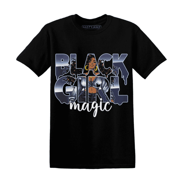 Midnight Navy 5s T Shirt Match Black Girl Magic Jezsport.com