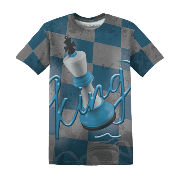 Powder Blue 9s T Shirt Match Black King 3D Jezsport.com