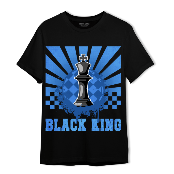 University Blue Toe 1s T Shirt Match Black King Collection Jezsport.com