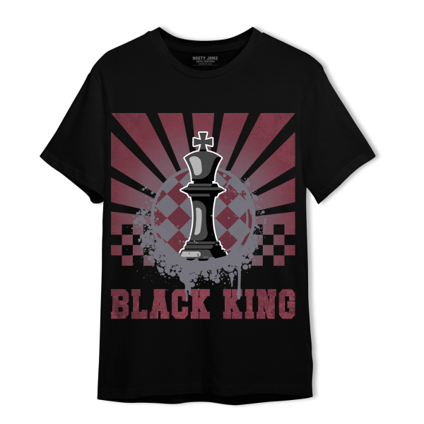 Burgundy 5s T Shirt Match Black King Collection Jezsport.com