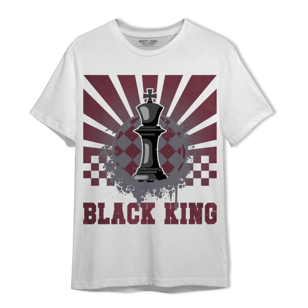 Burgundy 5s T Shirt Match Black King Collection Jezsport.com