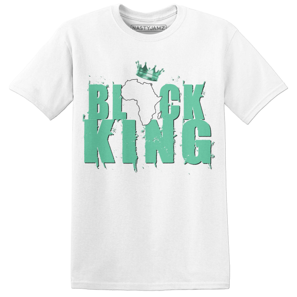 High OG Green Glow 1s T Shirt Match Black King Crown Jezsport.com