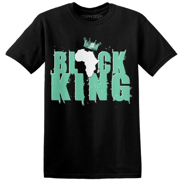 High OG Green Glow 1s T Shirt Match Black King Crown Jezsport.com