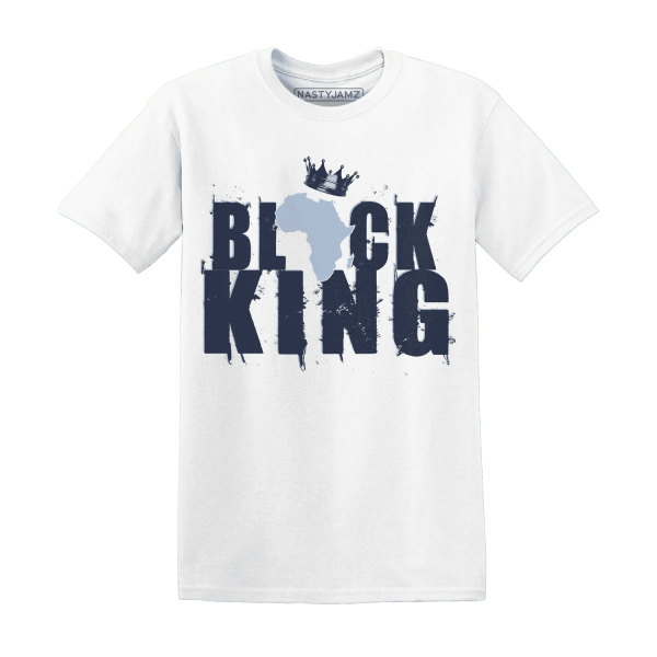 White Navy 6s T Shirt Match Black King Crown Jezsport.com