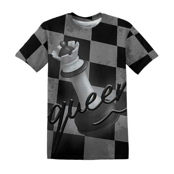 White Thunder 4s T Shirt Match Black Queen 3D Jezsport.com