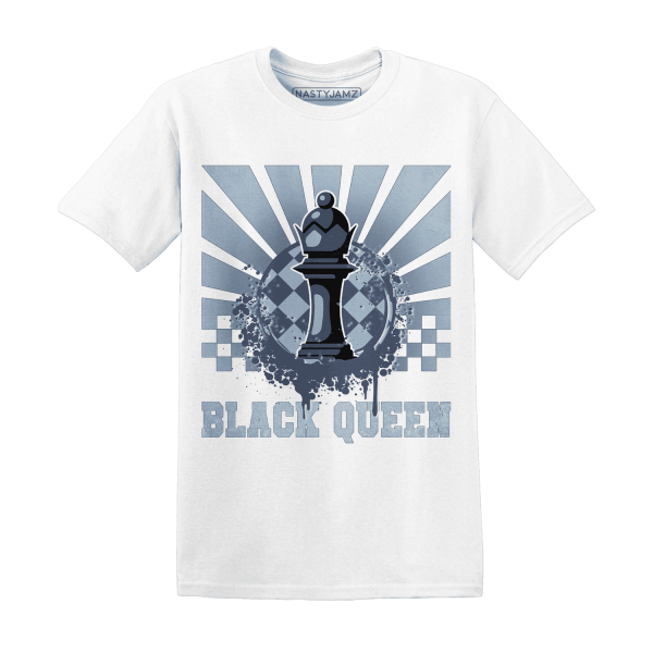 Mid Diffused Blue Grey 1s T Shirt Match Black Queen Collection Jezsport.com