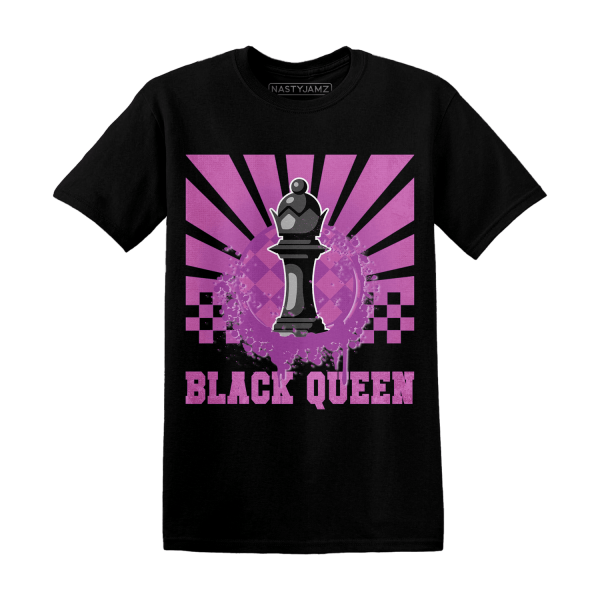 GS Hyper Violet 4s T Shirt Match Black Queen Collection Jezsport.com