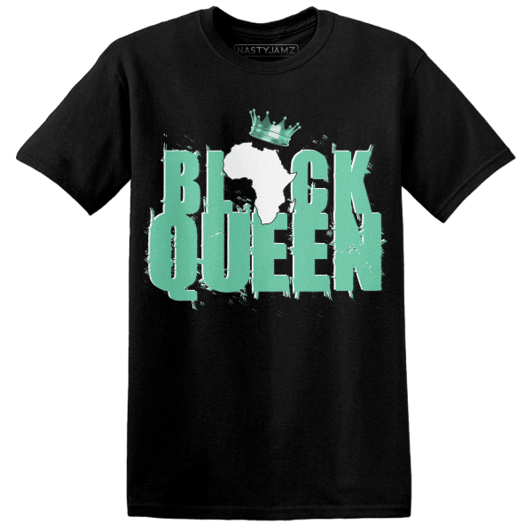 High OG Green Glow 1s T Shirt Match Black Queen Crown Jezsport.com