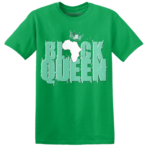 High OG Green Glow 1s T Shirt Match Black Queen Crown Jezsport.com